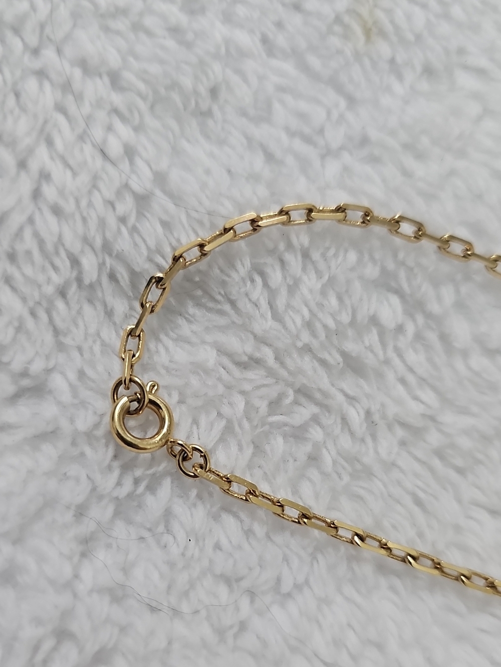 Gold Tone Faux Pearl Station Necklace 16" Dainty Minimalist Choker - Picture 8 of 10